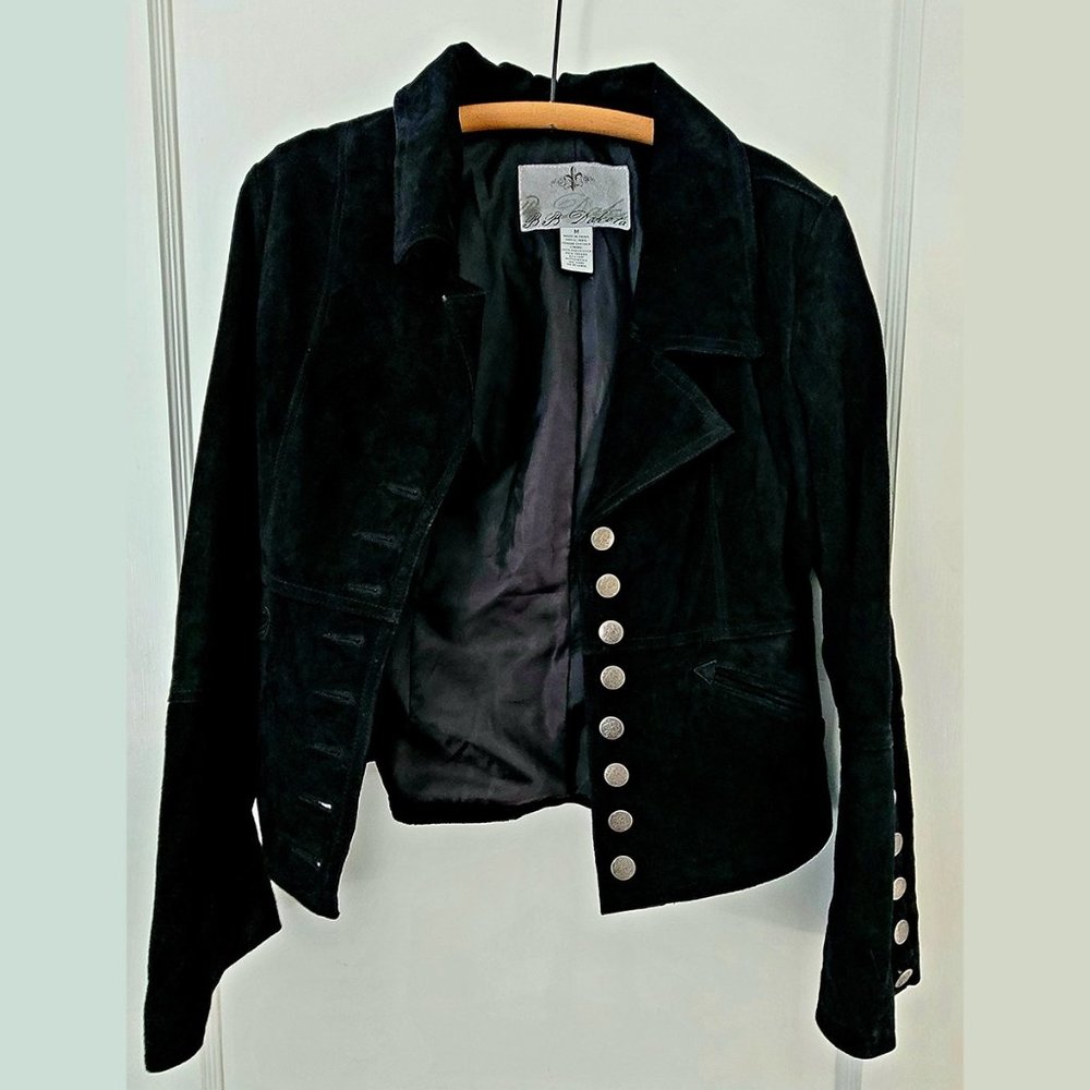 BB Dakota Faux Leather Moto Jacket with Flared Sleeves